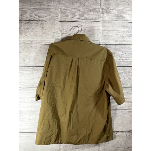 Stanley Men's XL Light Brown Short Sleeve Work Button Up Shirt - Picture 5 of 5